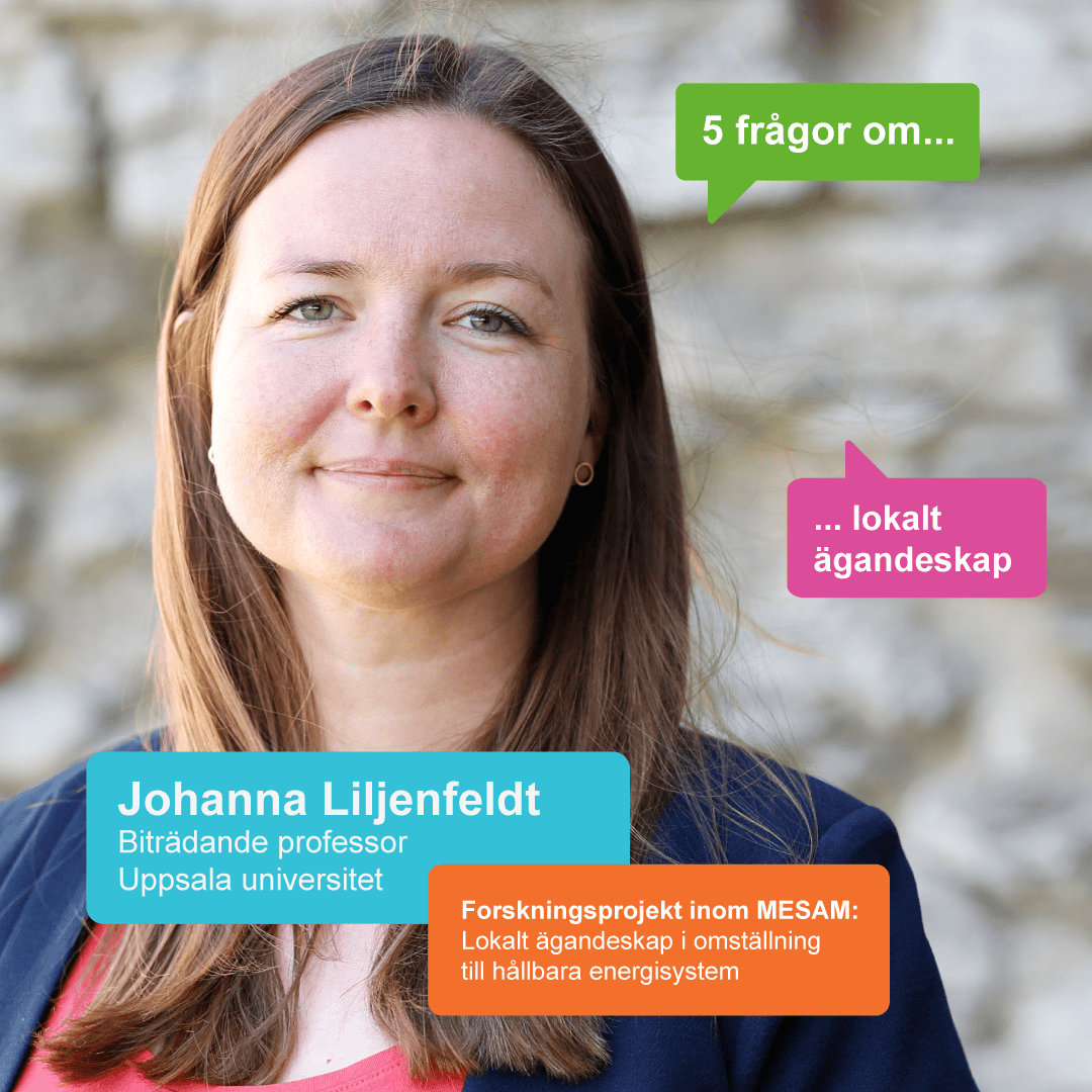 Fem frågor till Johanna Liljenfeldt om lokalt ägandeskap