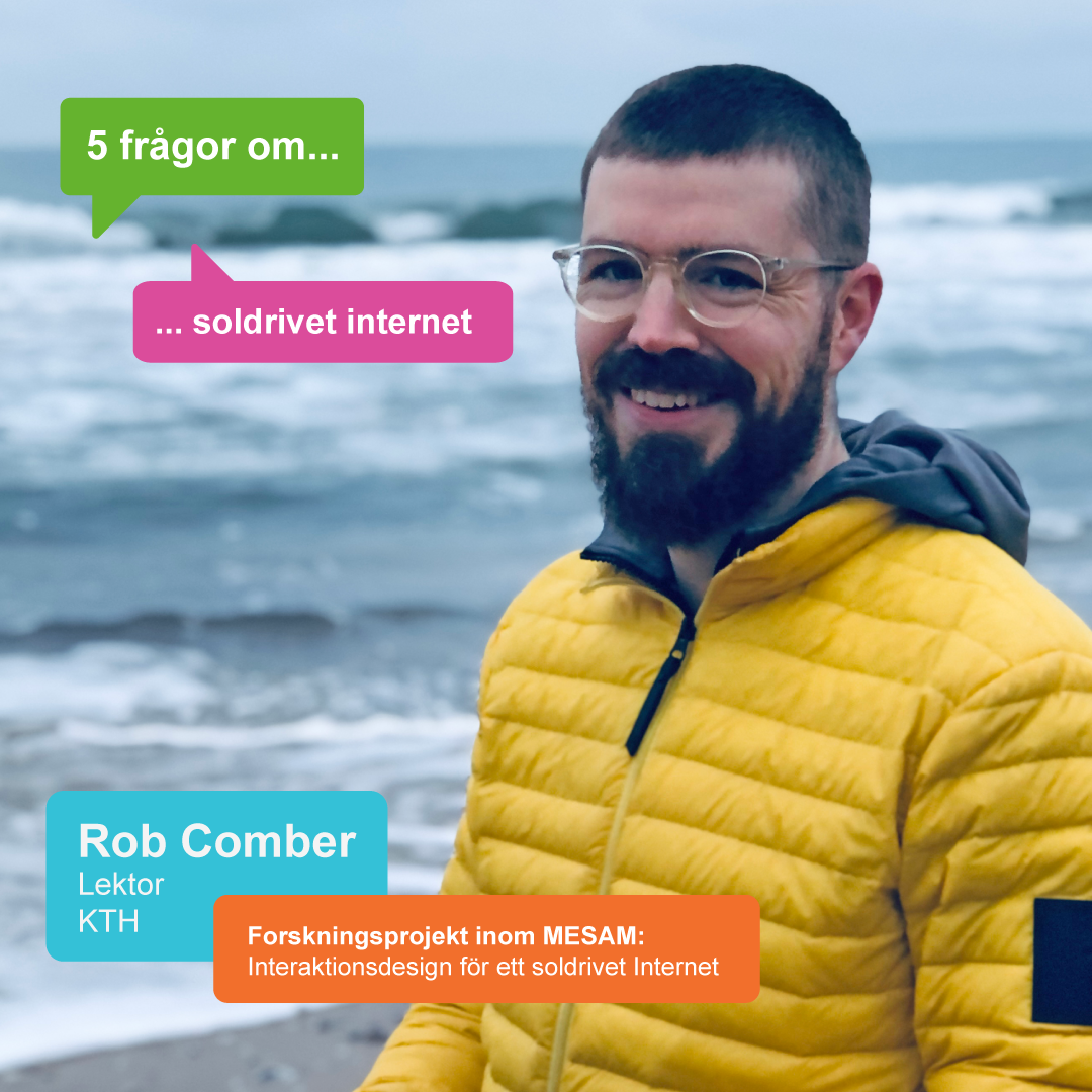 Fem frågor till Rob Comber om soldrivet internet